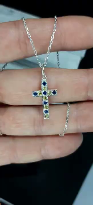 Хрестик зі срібла 925
