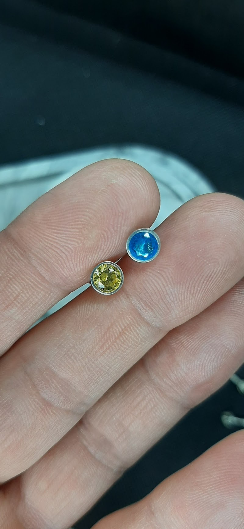 Сережки «Гвоздики Укр» зі срібла 925 — фото 3