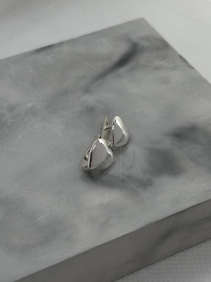Сережки Серце зі срібла 925
