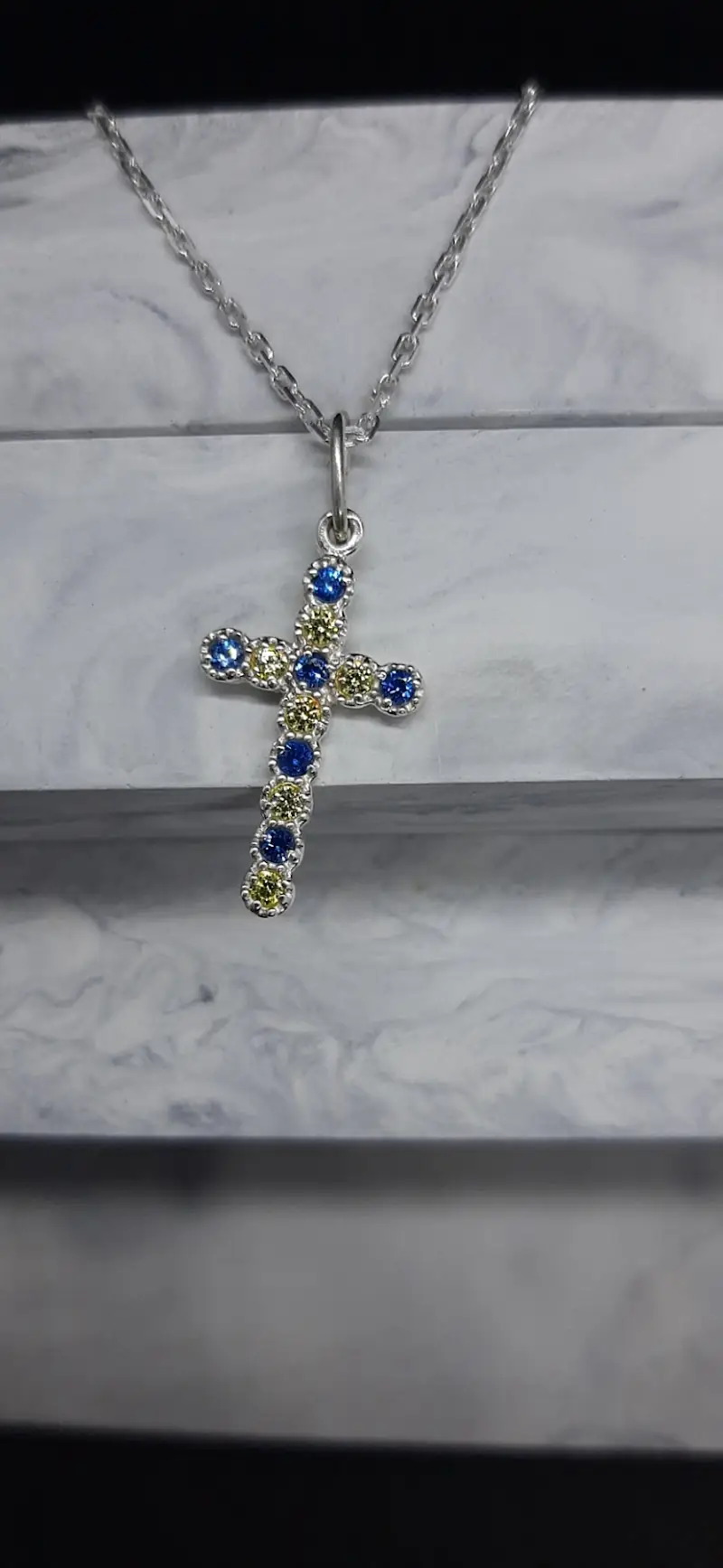 Хрестик зі срібла 925