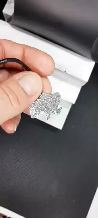 Підвіска «Україна» зі срібла 925 — фото 4