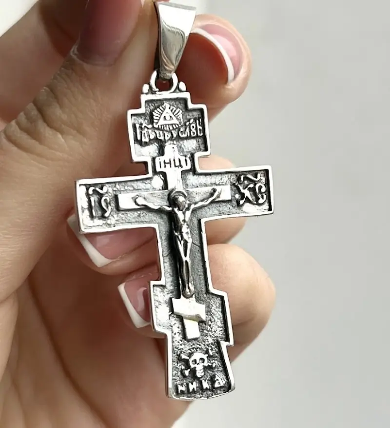 Великий Хрест зі срібла 925