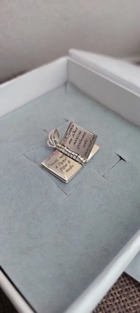 Підвіска «Книжечка» зі срібла 925 — фото 7