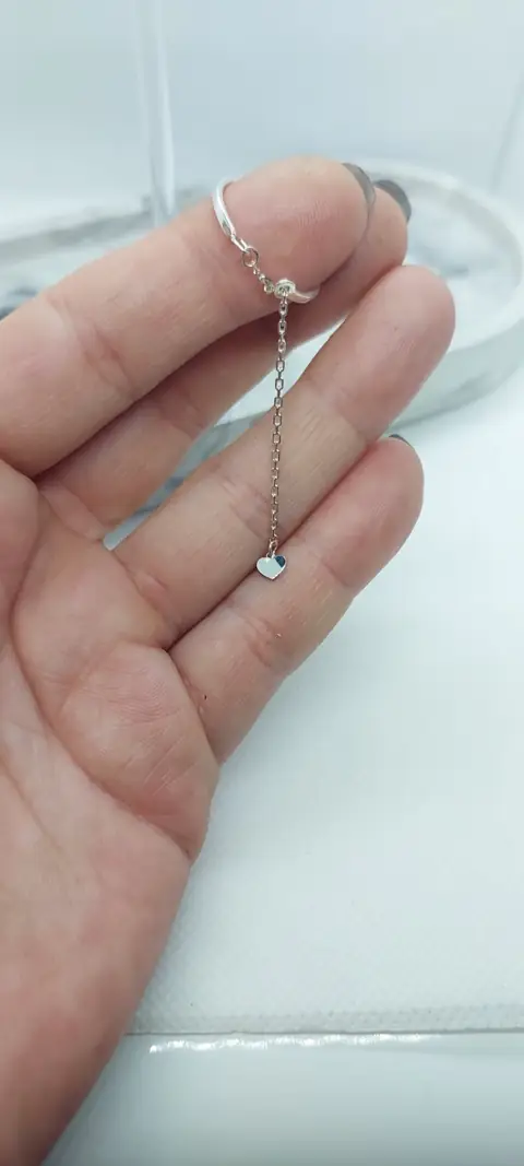 Кільце з Довгим ланцюжком та серцем