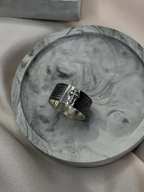 Молитва та Хрест зі срібла 925 — фото 3