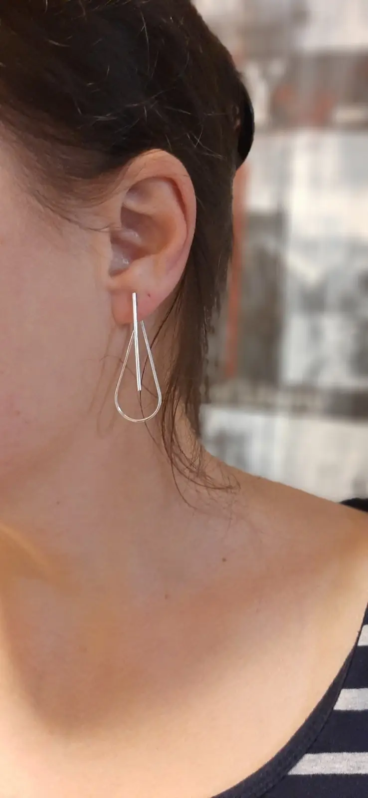 Сережки «Краплина» зі срібла 925