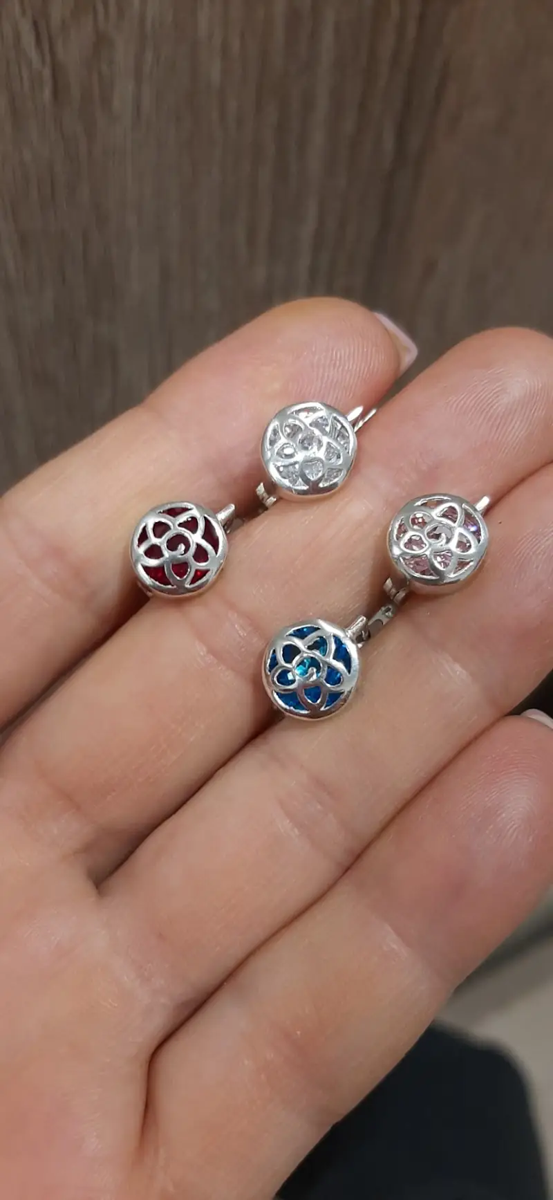 Сережки з перлиною зі срібла 925