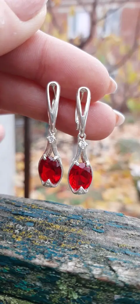 Сережки «Перлина моря» зі срібла 925 — фото 7