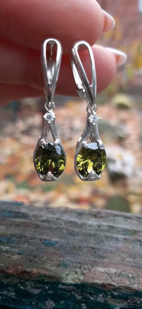 Сережки «Перлина моря» зі срібла 925 — фото 6