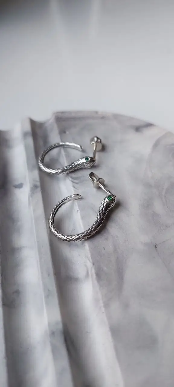 Сережки Гачки зі срібла 925
