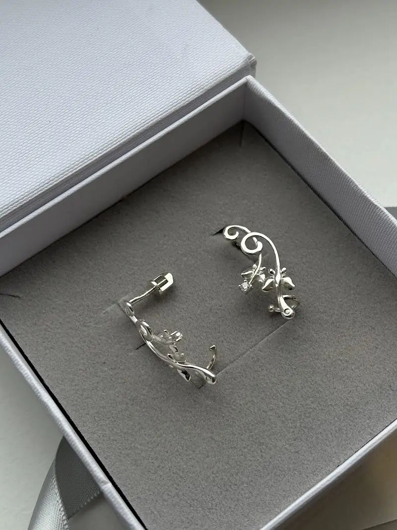 Сережки «Метелики» зі срібла 925