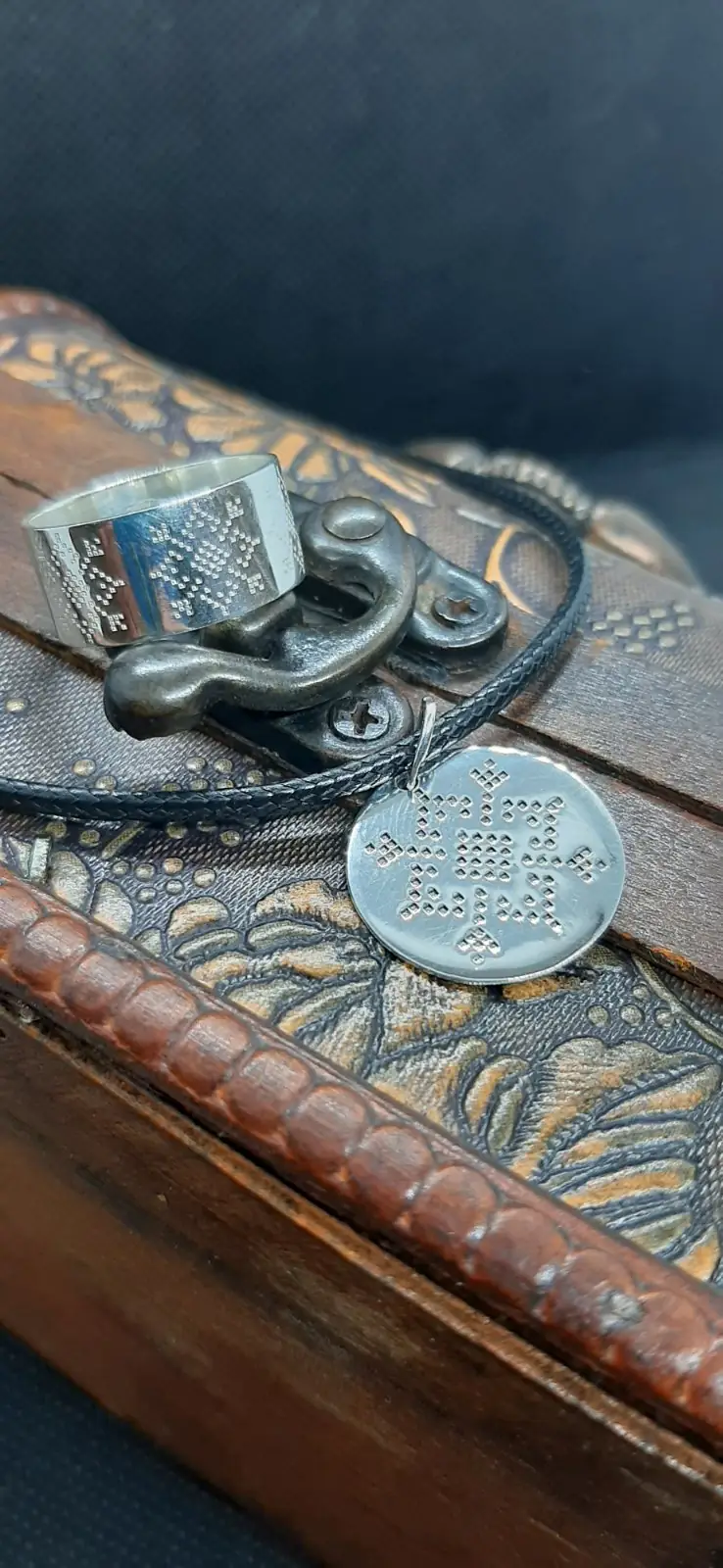 Каблучка вишиванка зі срібла 925